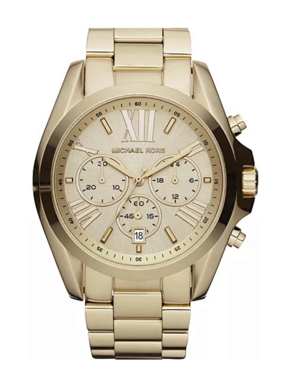 Michael Kors Gold Stainless Steel Bracelet Chronograph Watch
